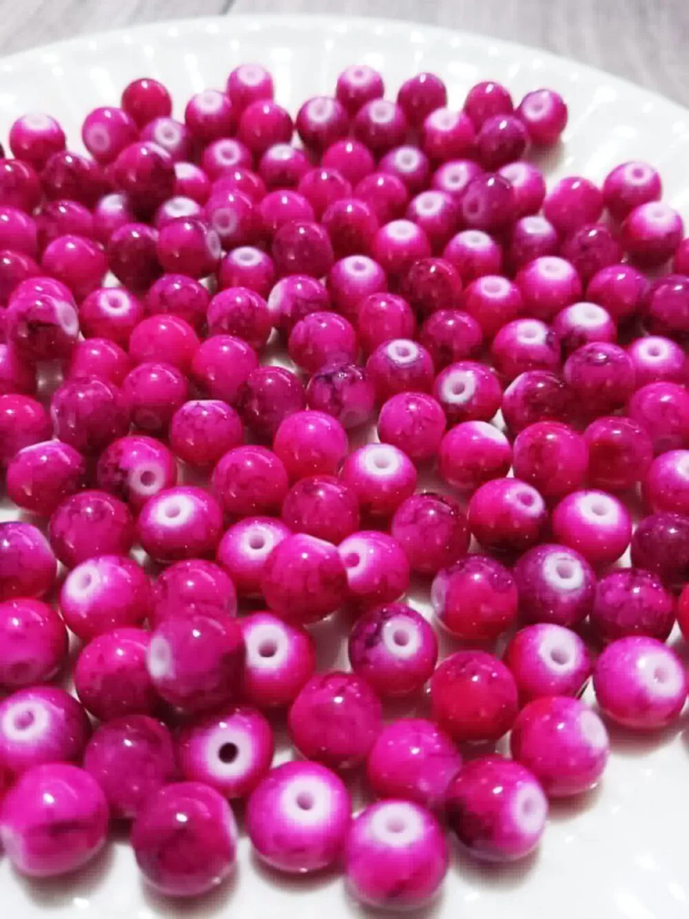Bulk Lot of 8mm Glass Beads